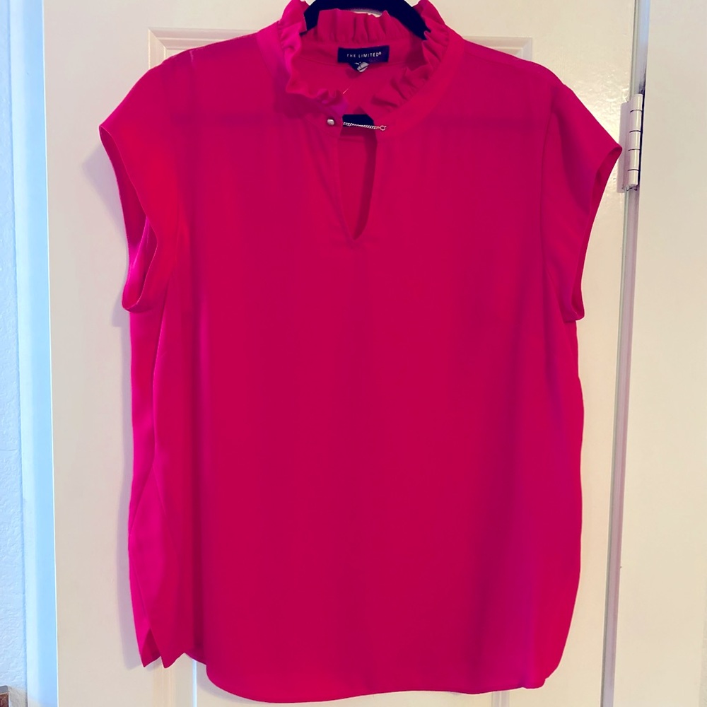 Pink blouse short sleeve   The Limited brand.